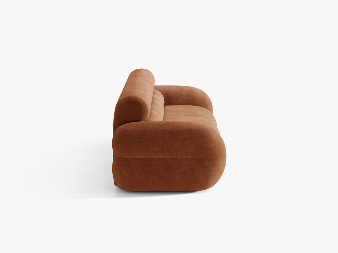 Micadoni Neo Modulares Sofa 4-Sitzer Chenille Golden Terrakotta