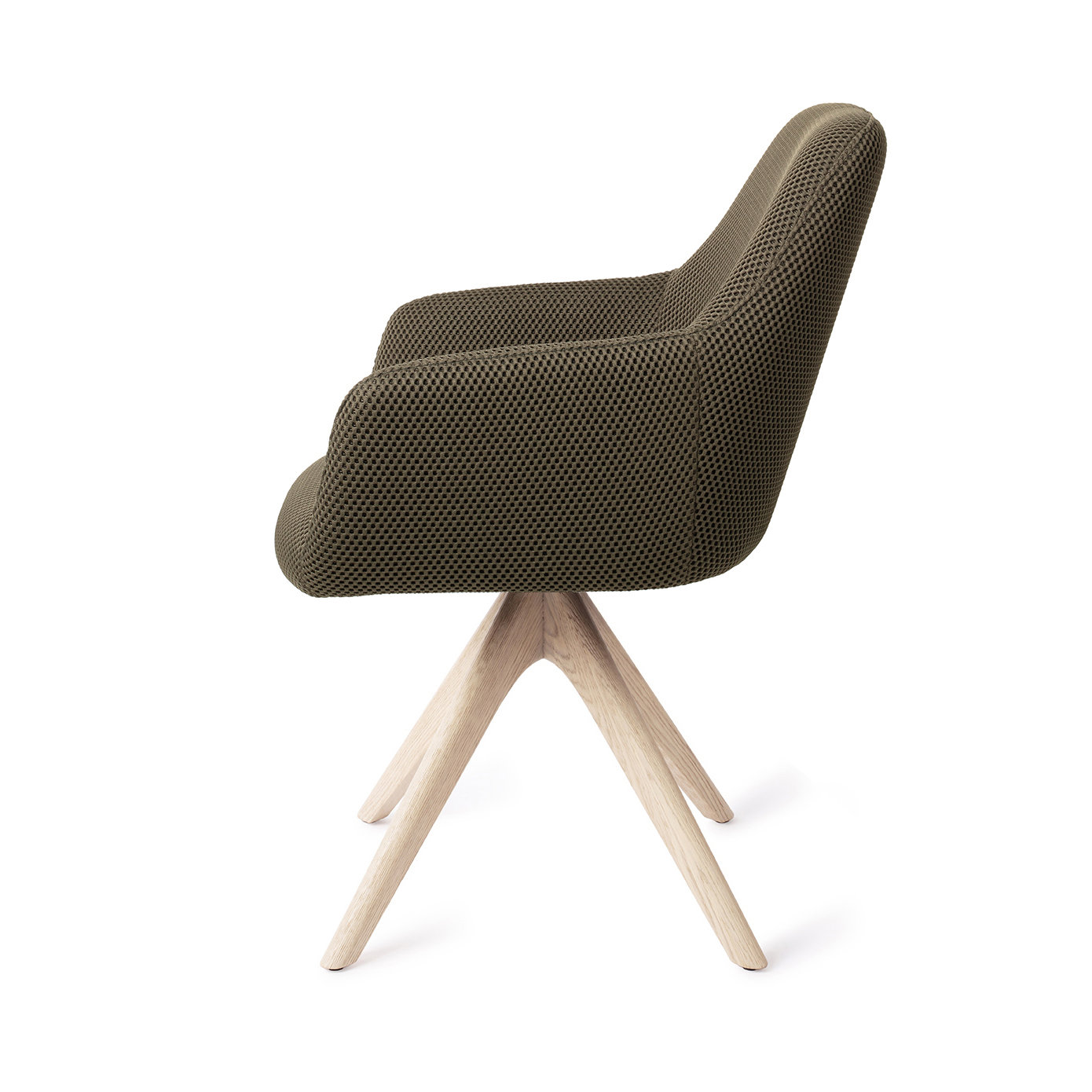 Jesper Home Esszimmerstuhl Hiroo Jungle Jewel Revolve Eiche gebleicht