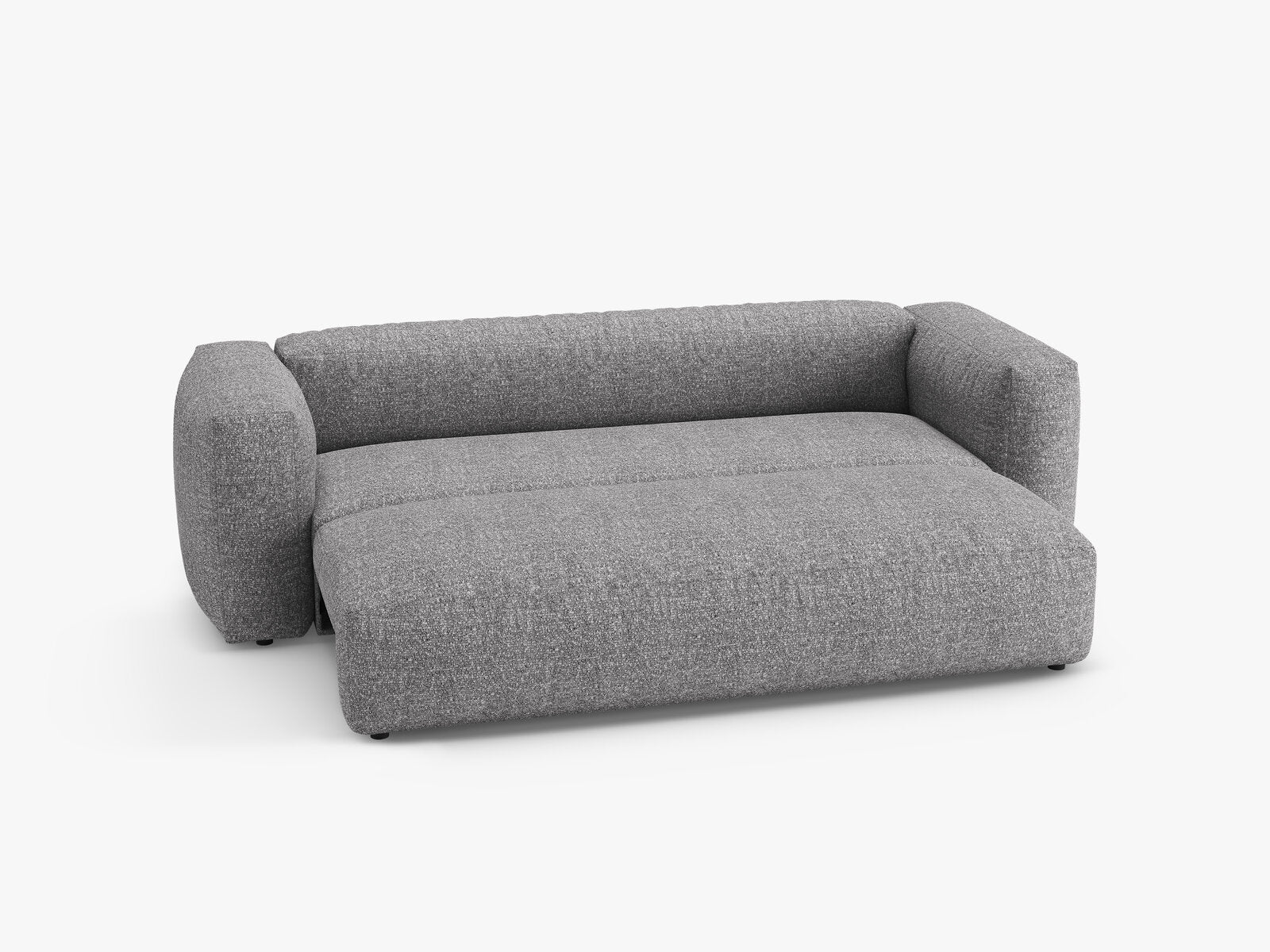 Micadoni Martina Schlafsofa 3-Sitzer Boucle Monet Graphit