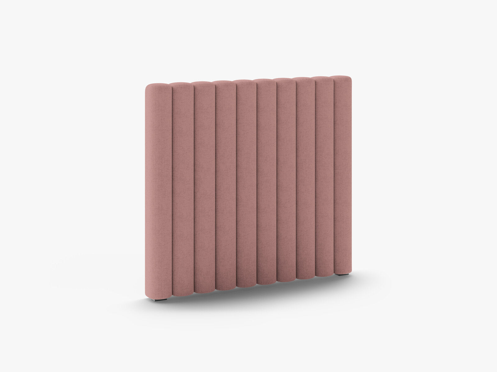 Micadoni Mistero Samtiger Kopfteil 80 cm Strukturierter Stoff Moly Dunkelrosa 100x95