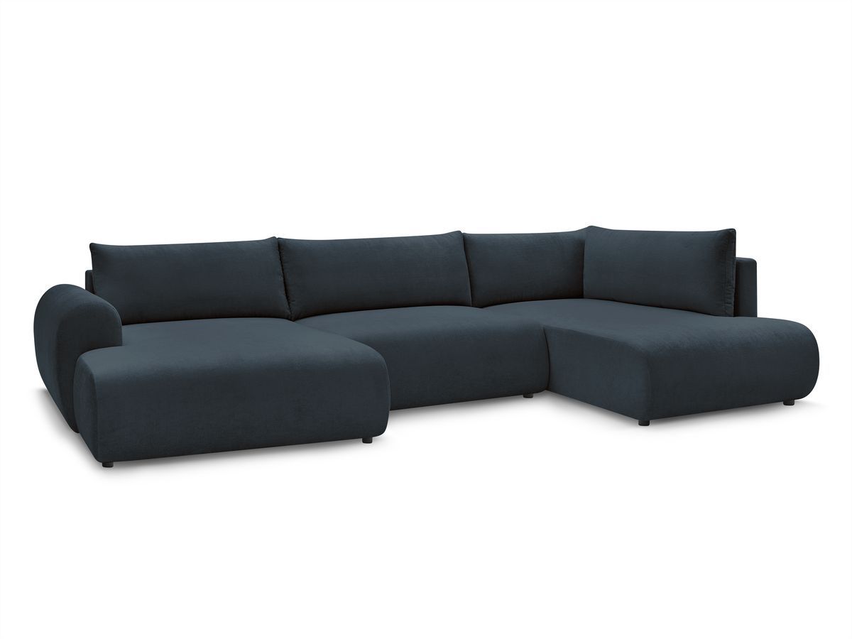 Bobochic Lucien Wohnlandschaft Stoff Dunkelblau Ecke links