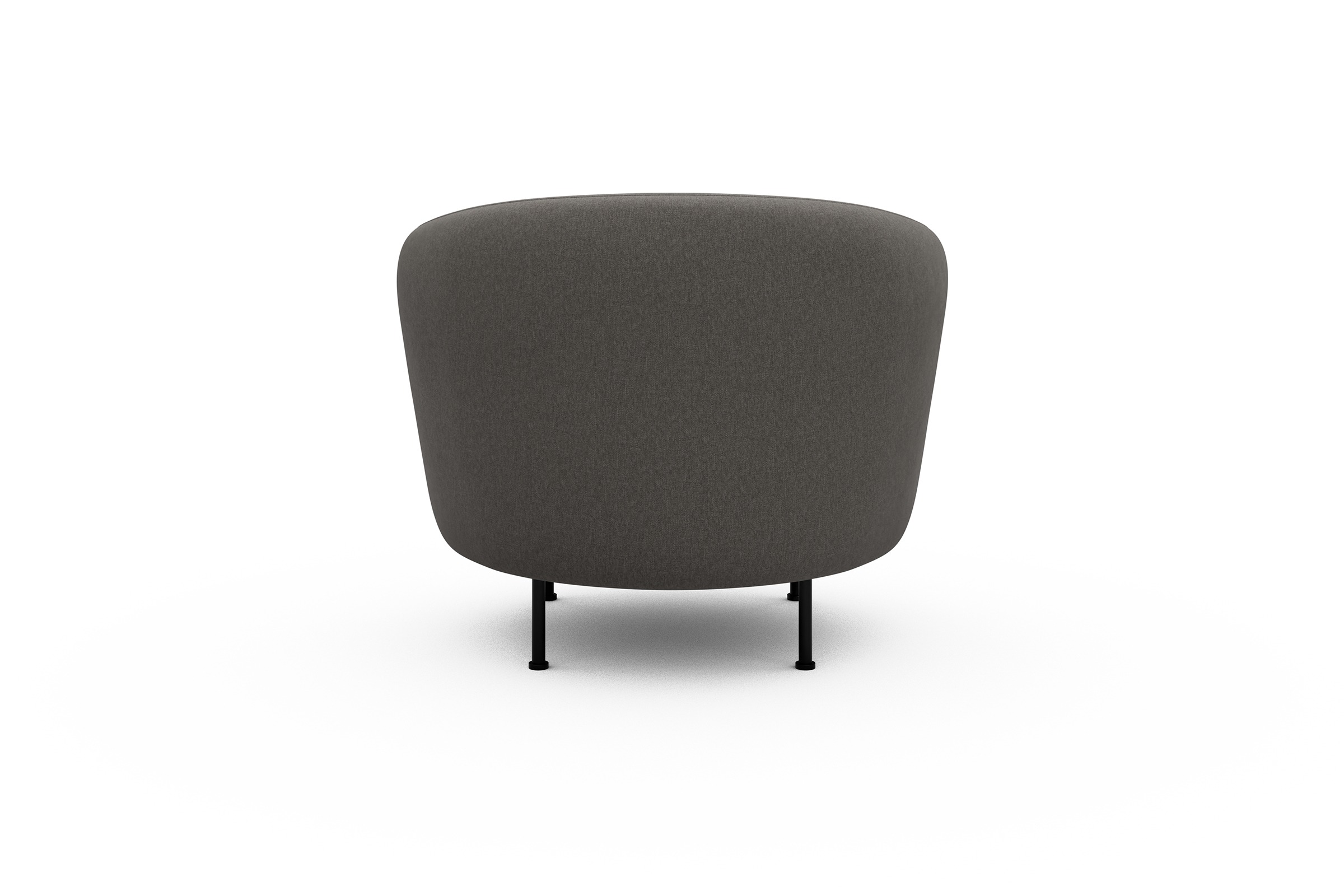 Sessel Ronda Metallbeine Schwarz Satya-Taupe