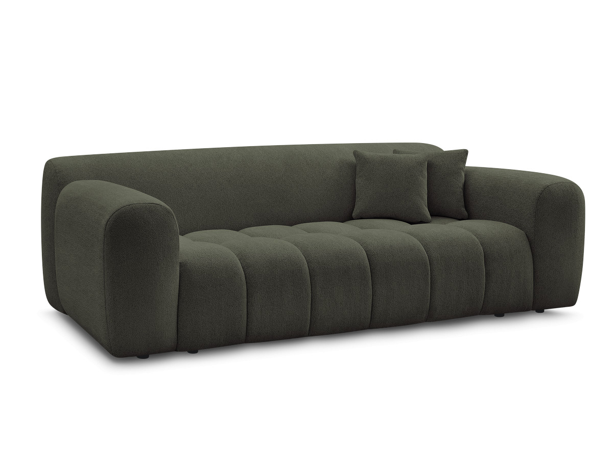 Bobochic Melisse Sofa 3-Sitzer Melange-Stoff Grün