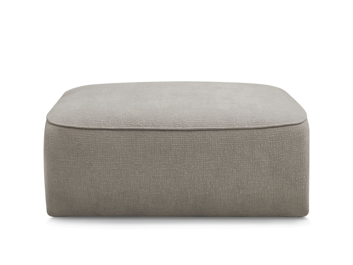 Bobochic Leopold Pouf Strukturstoff Taupe