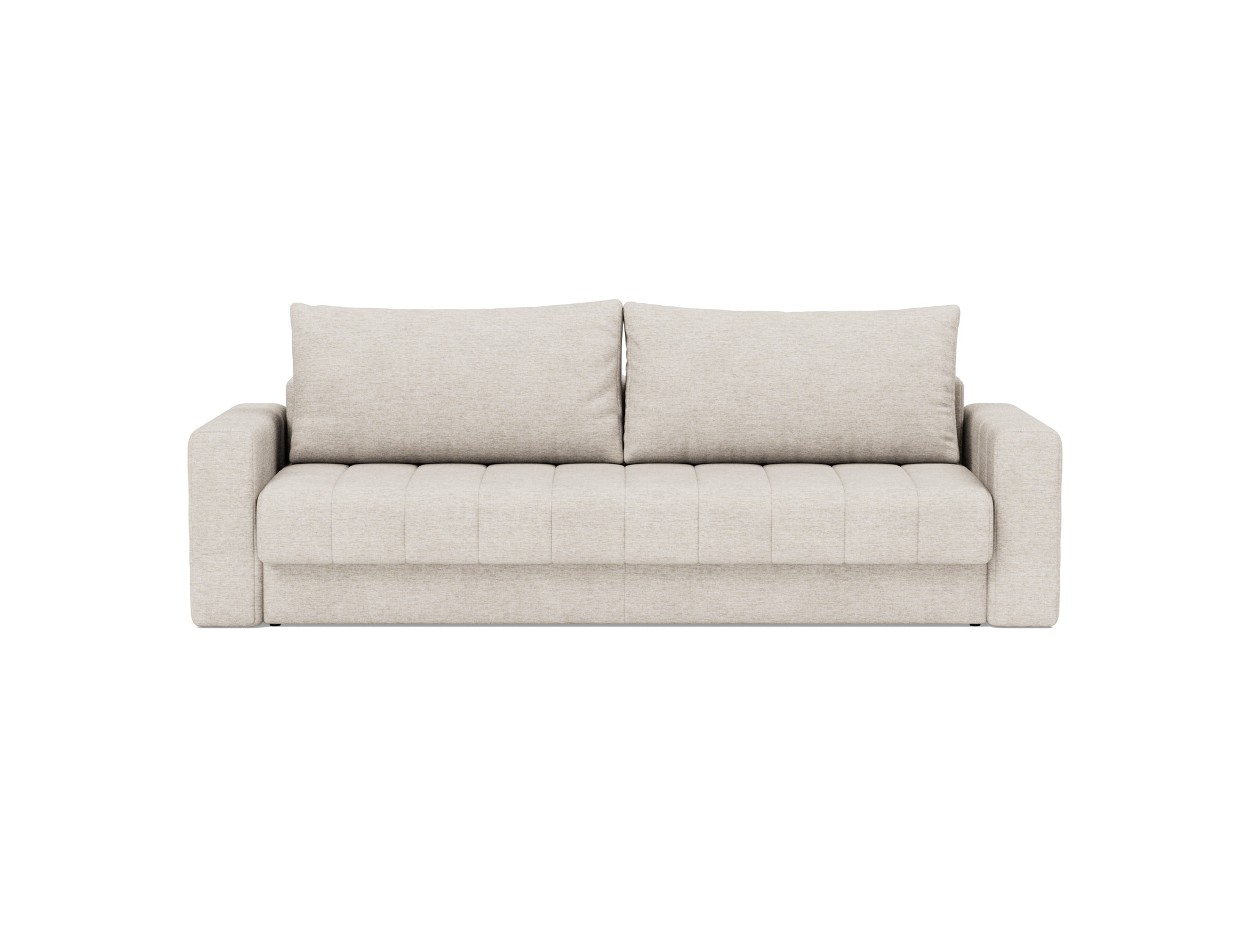 Schlafsofa Akello mit Armlehnen Chenille Yuveno 470-Natural