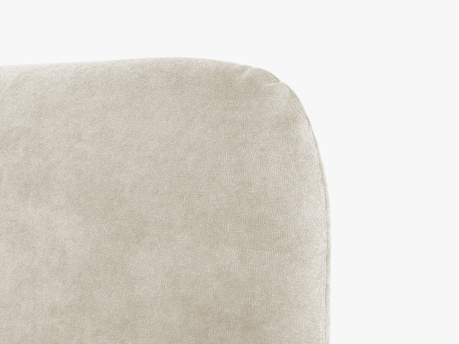 Micadoni Vera Bett mit Kopfteil Chenille Perfect Harmony Helles Beige 140x200