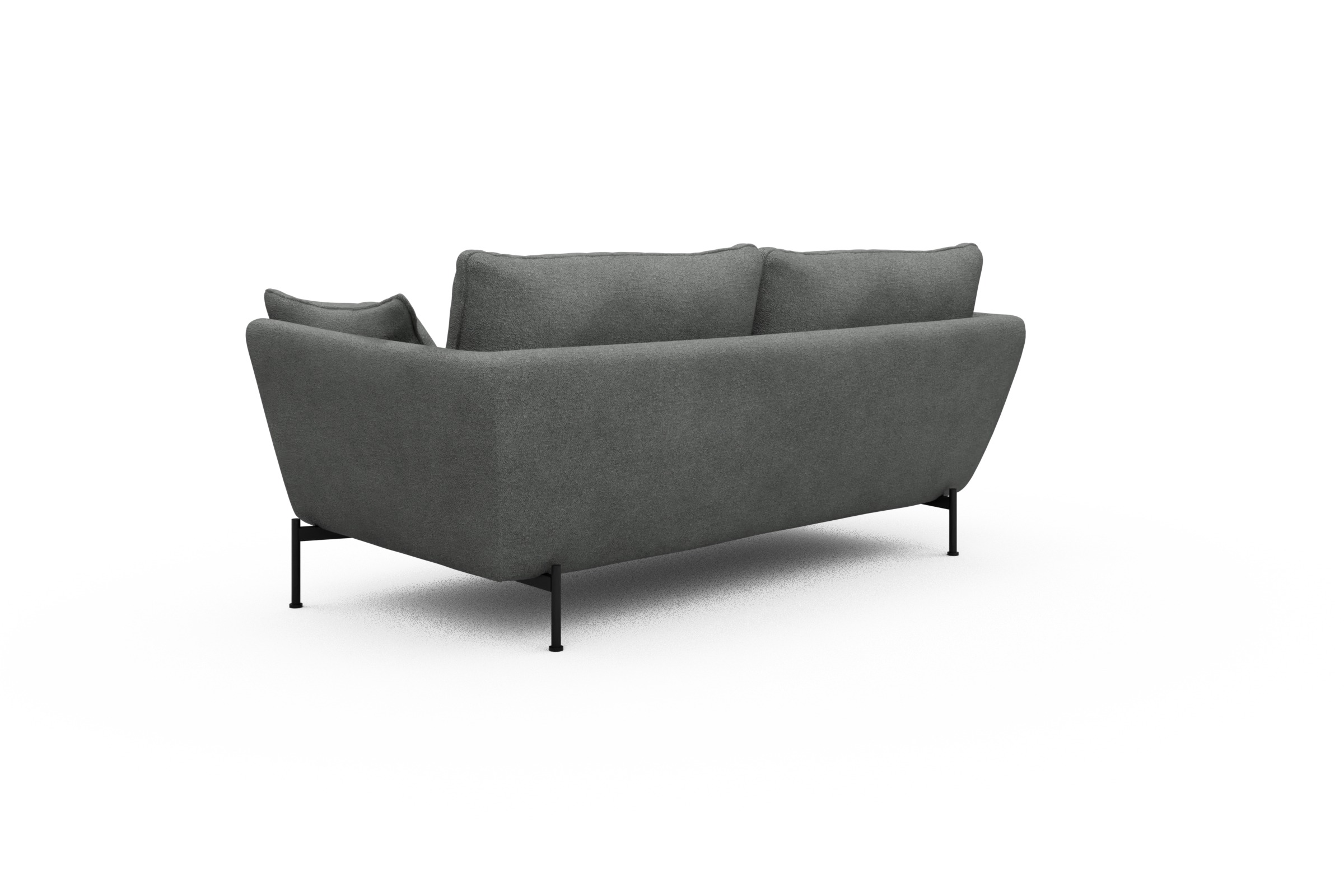 Sofa Anton 2-Sitzer Boucle-Ash-Grey