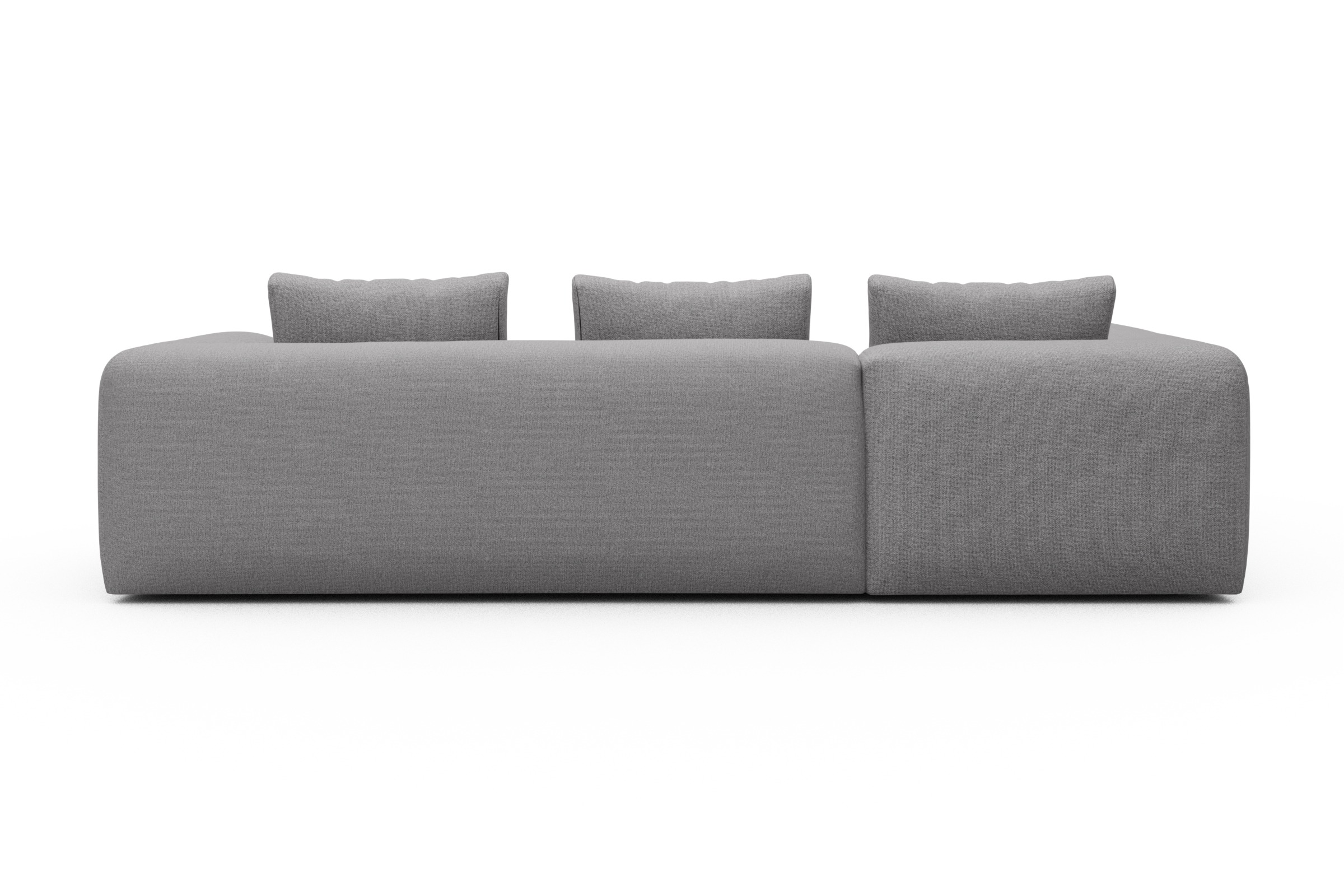 Ecksofa Fred 2x 2,5-Sitzer links offen Sama-Grey