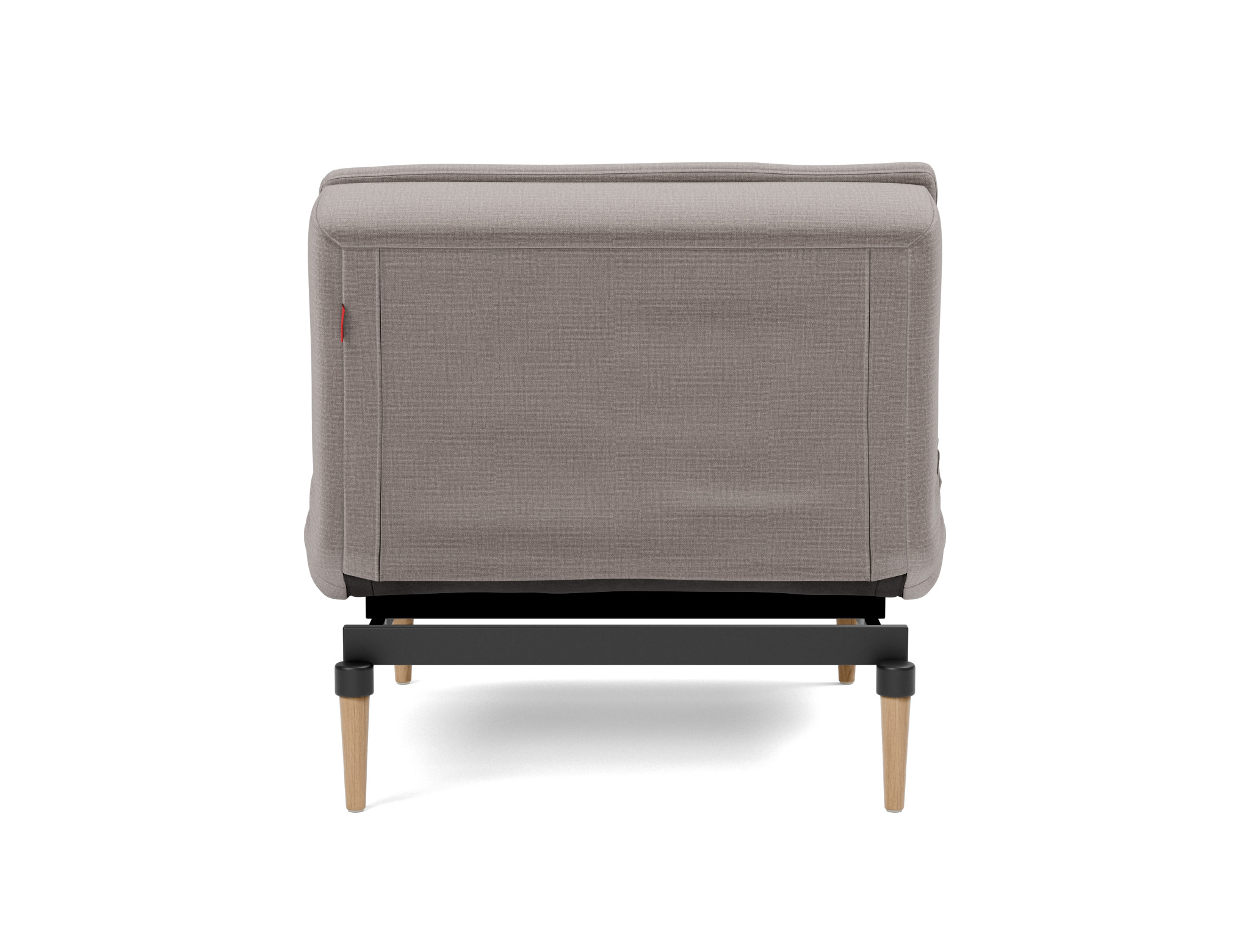 Sessel Dublexo Chenille Esina 418-Truffle Beine Styletto Eiche hell