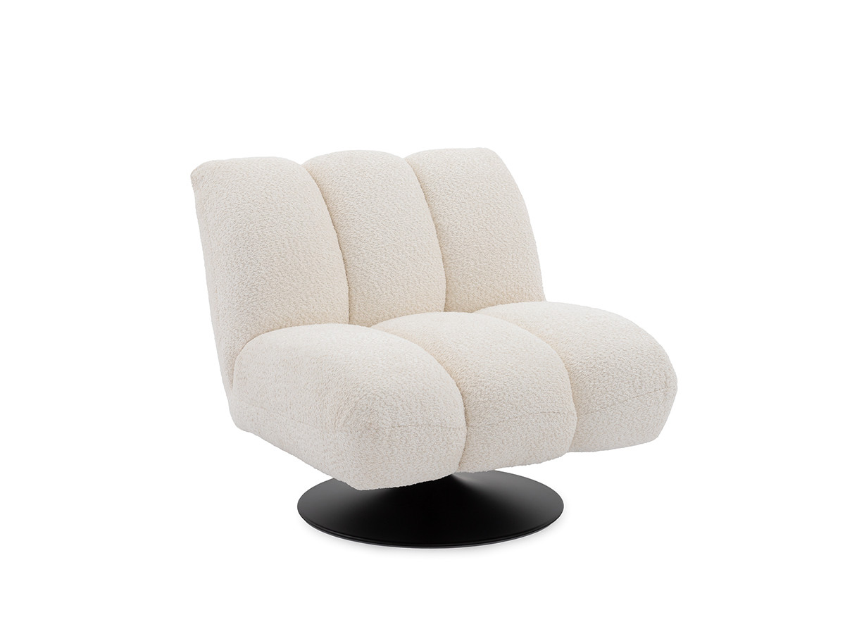 Bobochic Janissaire Sessel 79 × 89 cm Bouclé-Stoff Weiß