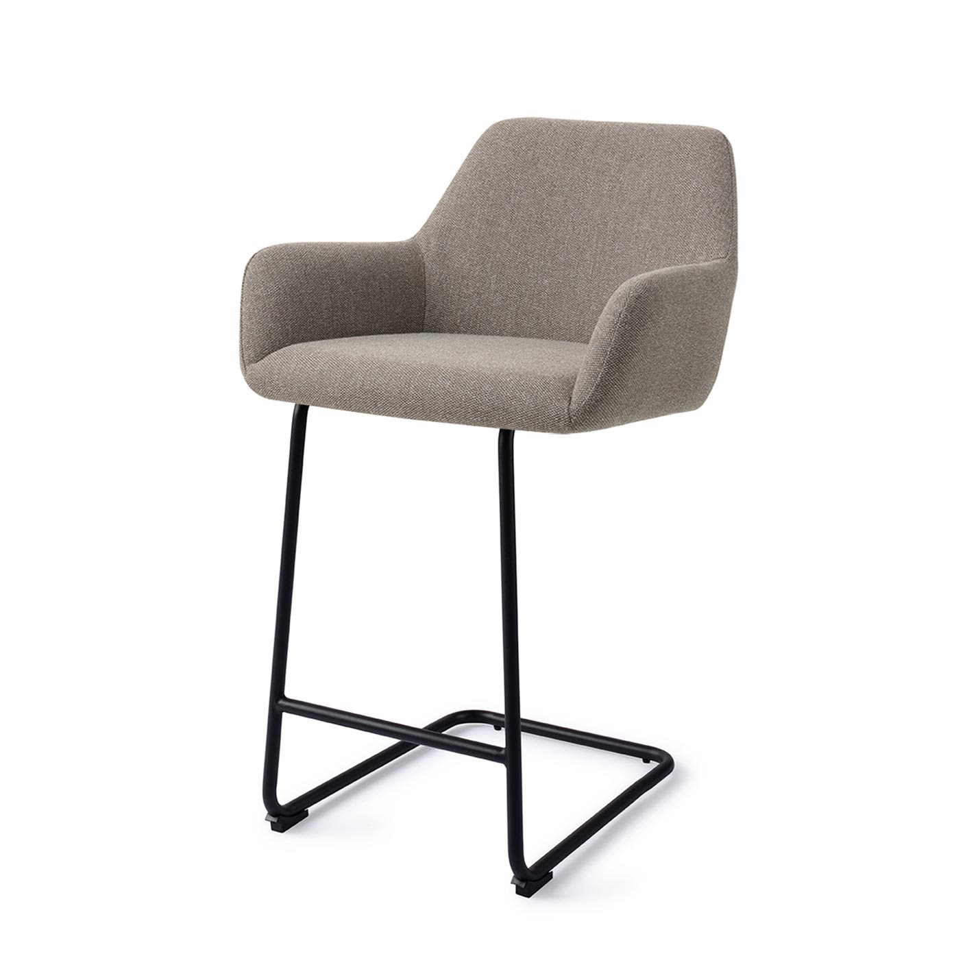 Jesper Home Barhocker Hiroo Foggy-Fusion Arch Schwarz Barhöhe (75cm)