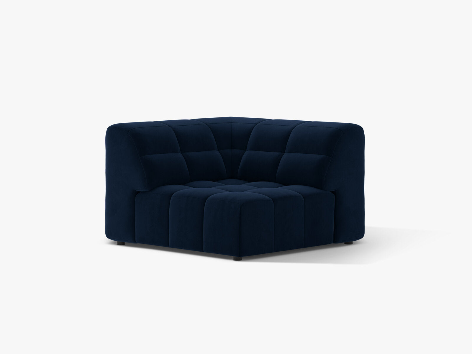 Micadoni Jennifer Eckmodul Samt Bluvel Königsblau