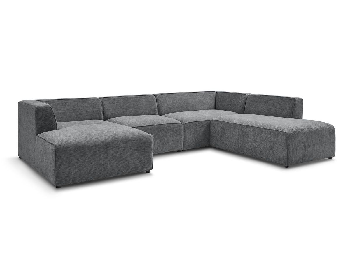 Bobochic Megeve Wohnlandschaft Strukturstoff Dunkelgrau Ecke links
