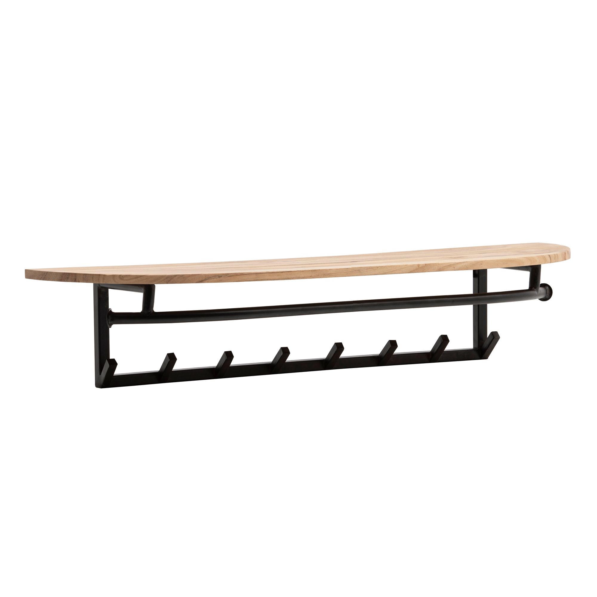 Wandgarderobe Nissedal Akazie Massivholz 100 × 20 × 30 cm