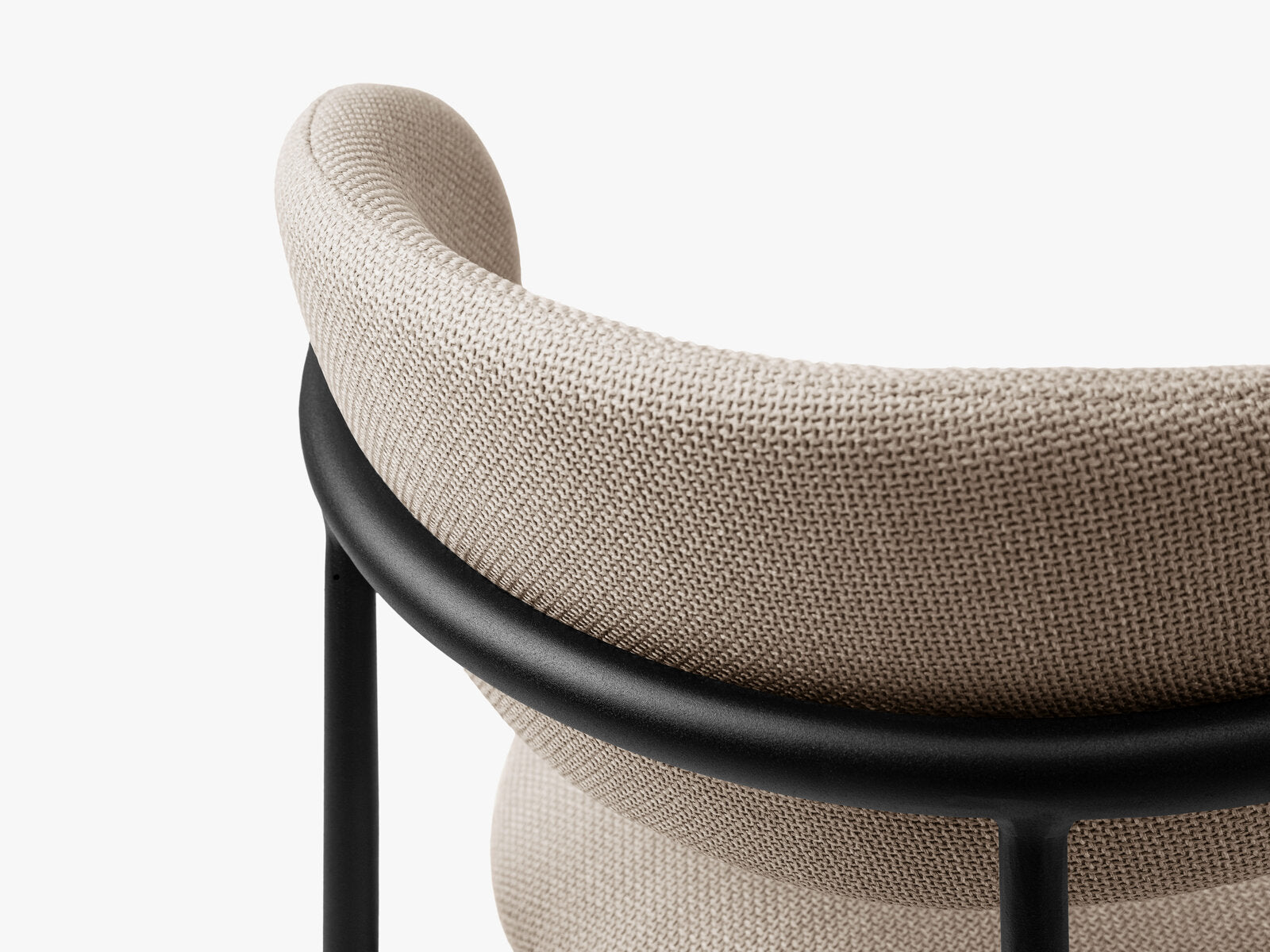 Micadoni Stuhl Nina Strukturierter Stoff Bjorn Beige