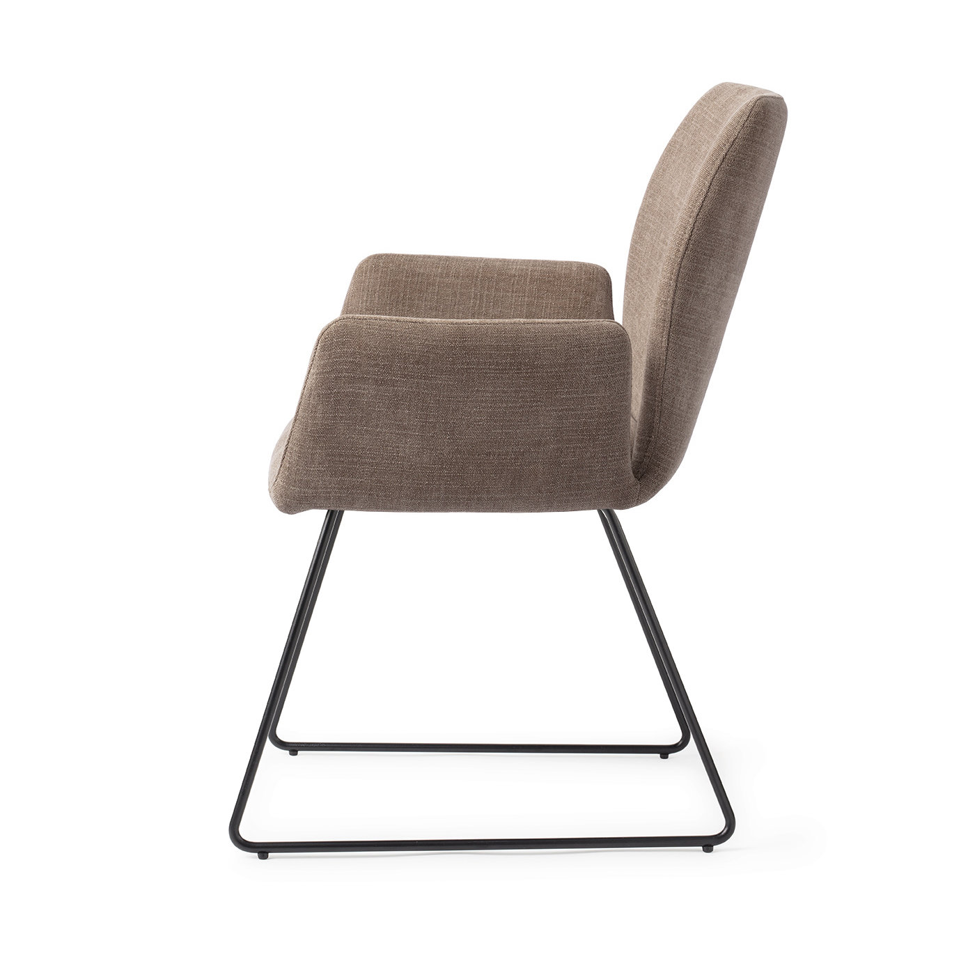 Jesper Home Esszimmerstuhl Misaki Mocha Mist Slide Schwarz