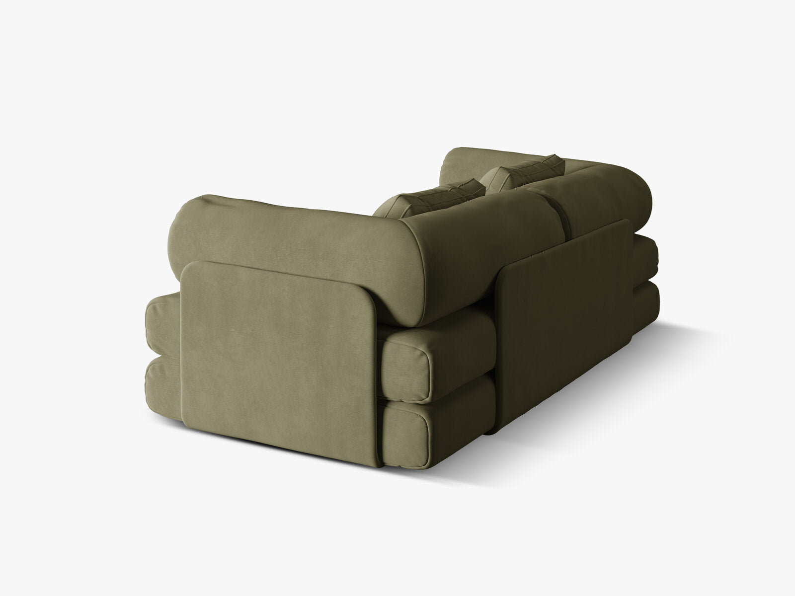 Micadoni Sofa Dreamy 3-Sitzer mit Schlaffunktion Samt Salvador Grün