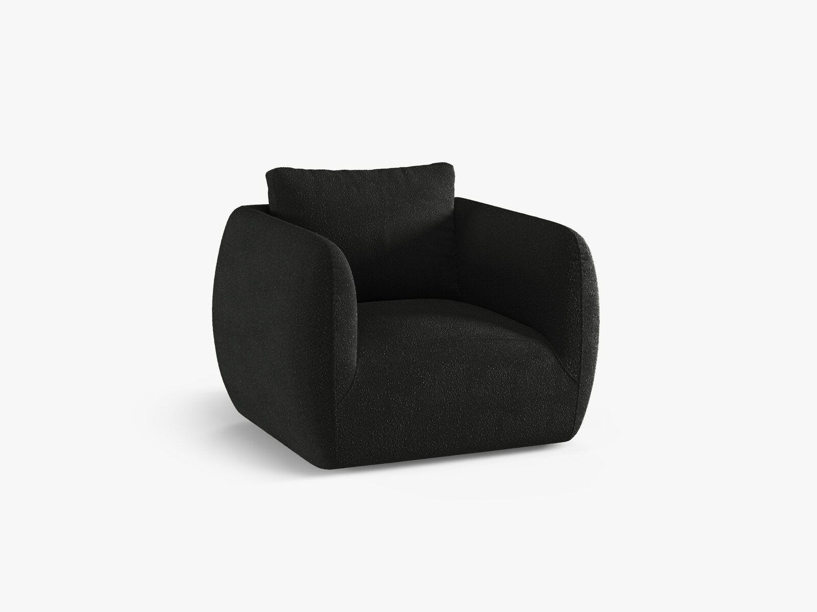 Micadoni Sessel Iga Boucle Baloo Schwarz