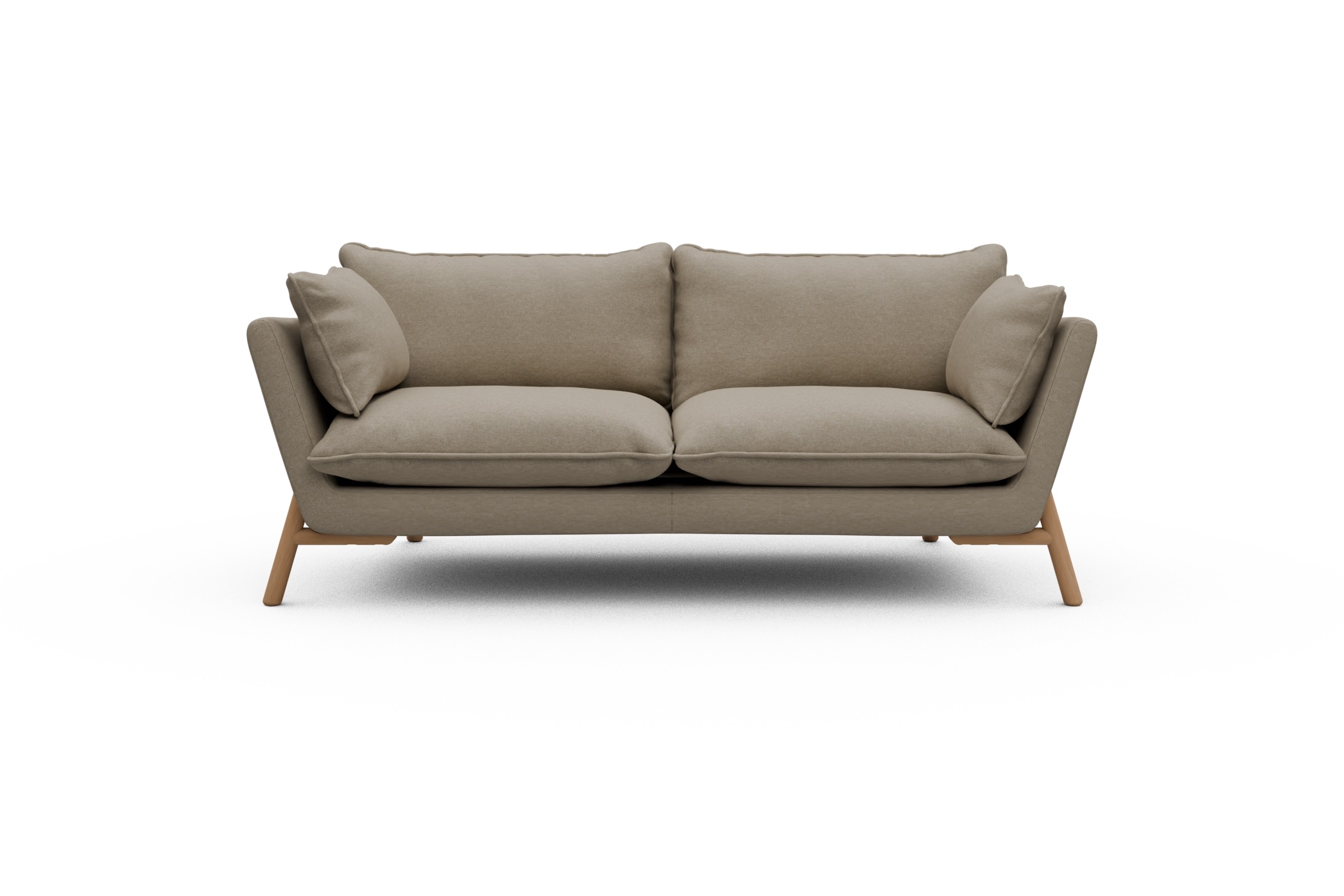 Skandi Home Sofa Emil PREMIUM 2-Sitzer Beinfarbe Eiche Natur Satya-Natural moebelfaktor