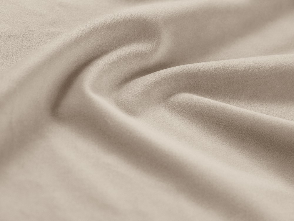 Cosmopolitan Design Stauraumbett mit Kopfteil Colonel 180x200 Samt Riviera Beige