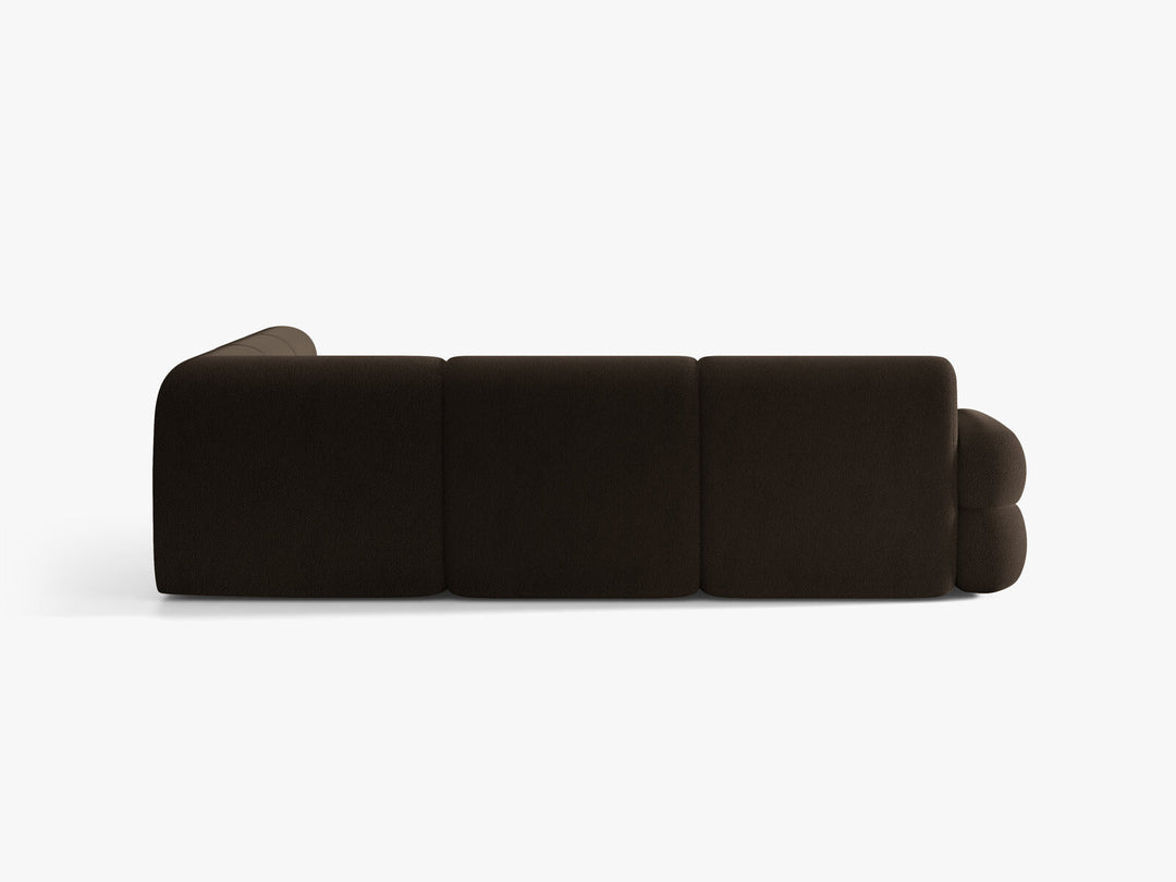 Micadoni Neo Modulares Ecksofa 7-Sitzer Boucle Baloo Braun