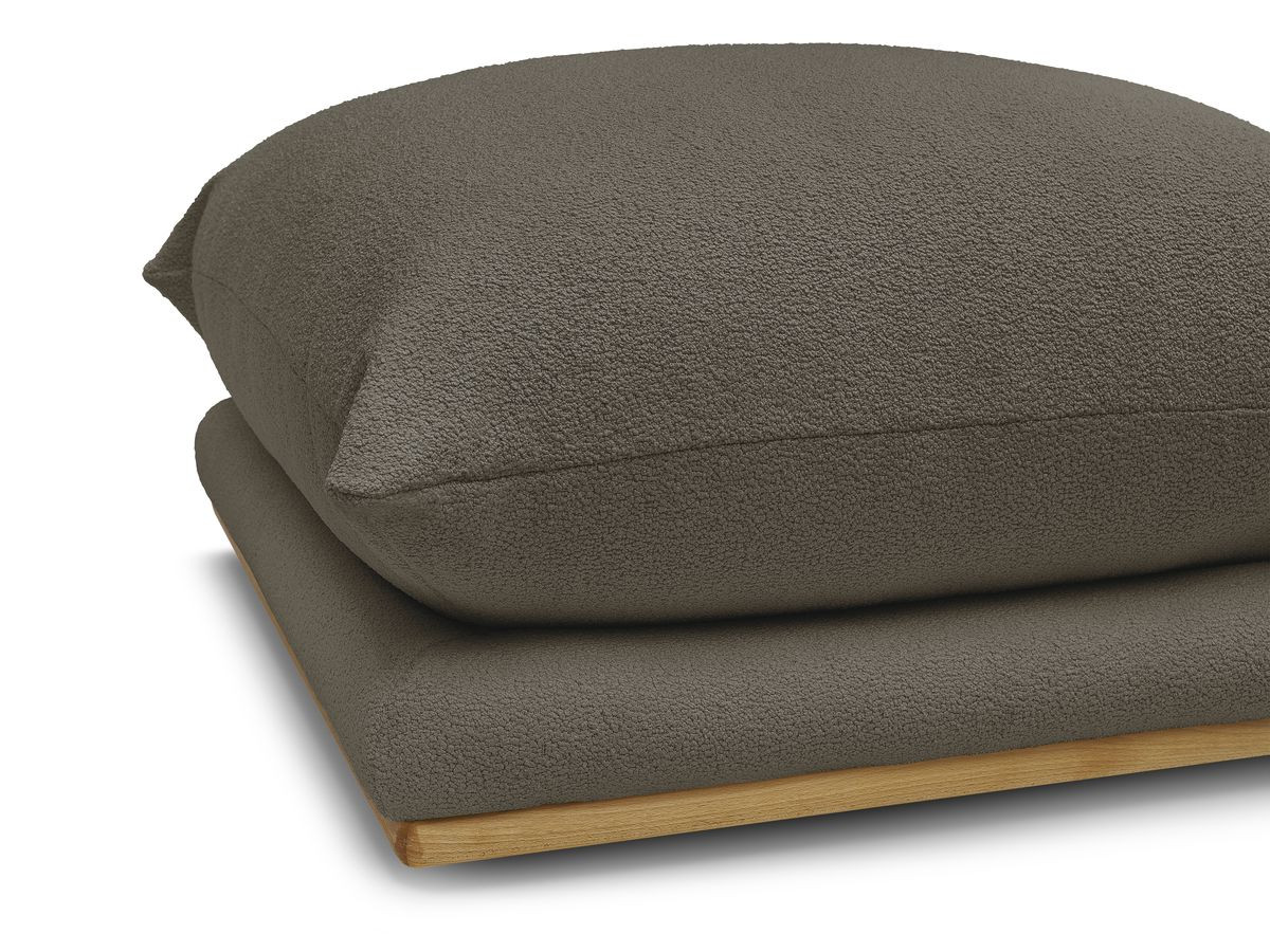 Bobochic Ernest Pouf Bouclé-Stoff Braun