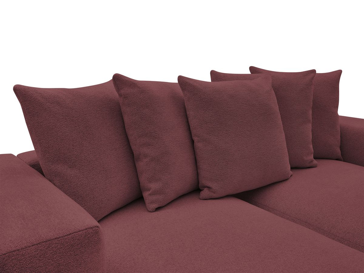Bobochic Voltaire Sofa 4-Sitzer 248 × 170 cm Melange-Stoff Rot