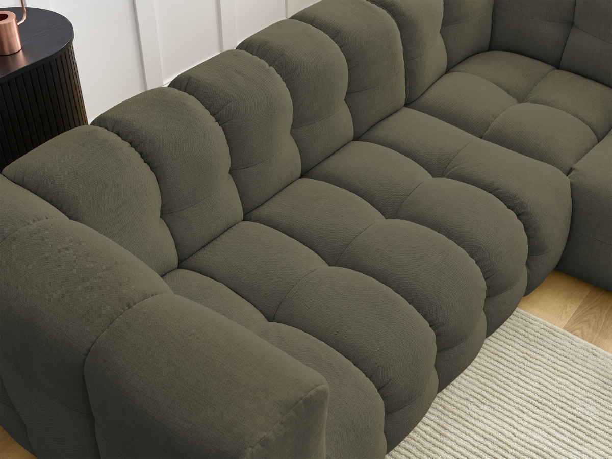 Bobochic Cloud Ecksofa 268 × 184 cm Stoff Grün
