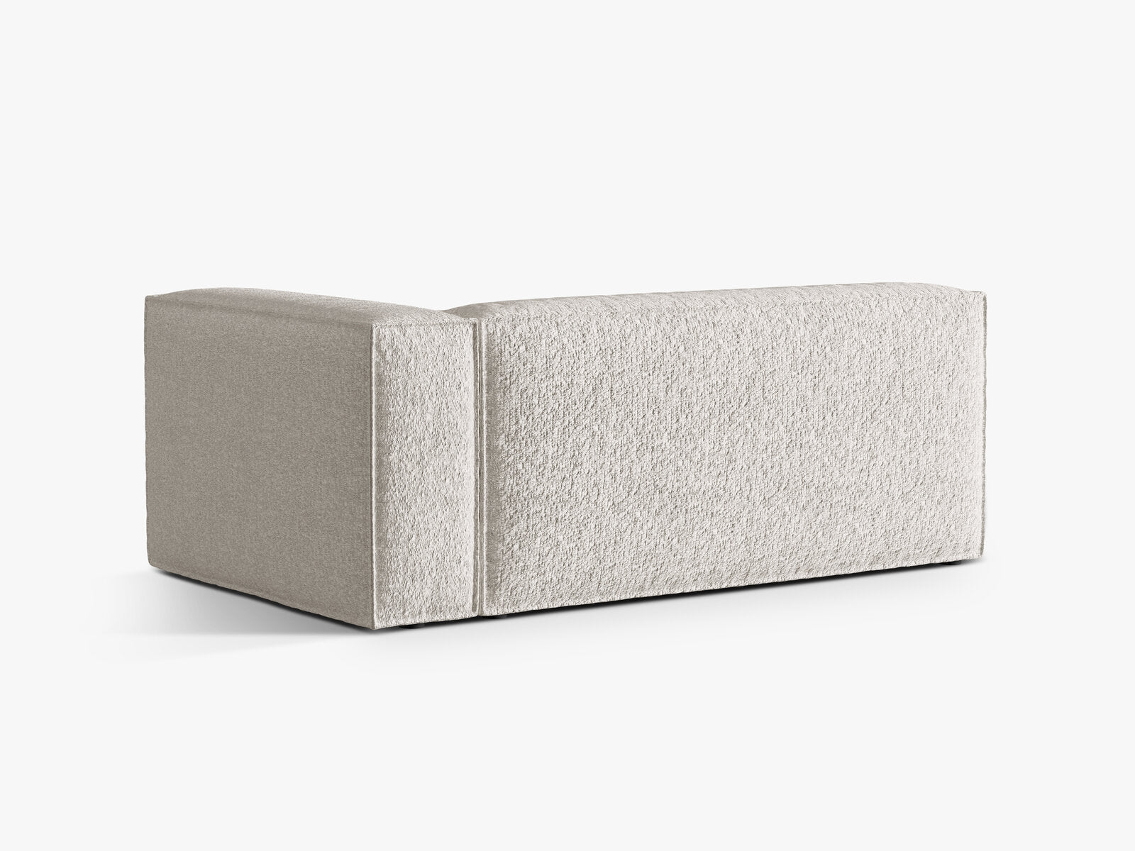 Micadoni Modul Nuria Groß 3-Sitzer Boucle Monet Grau Beige Melange Rechts