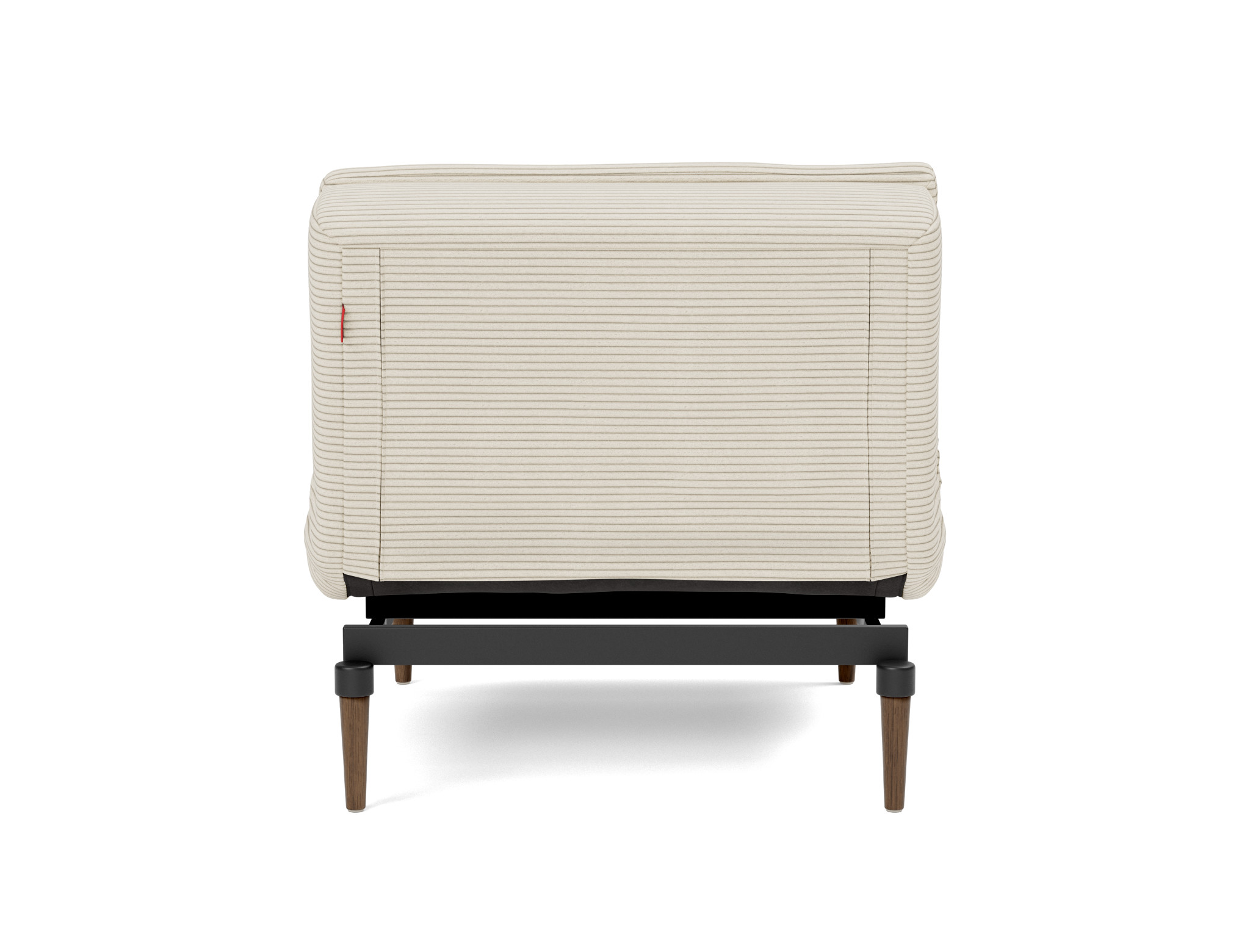 Sessel Dublexo Kord Corduroy 594-Ivory Beine Styletto Eiche dunkel
