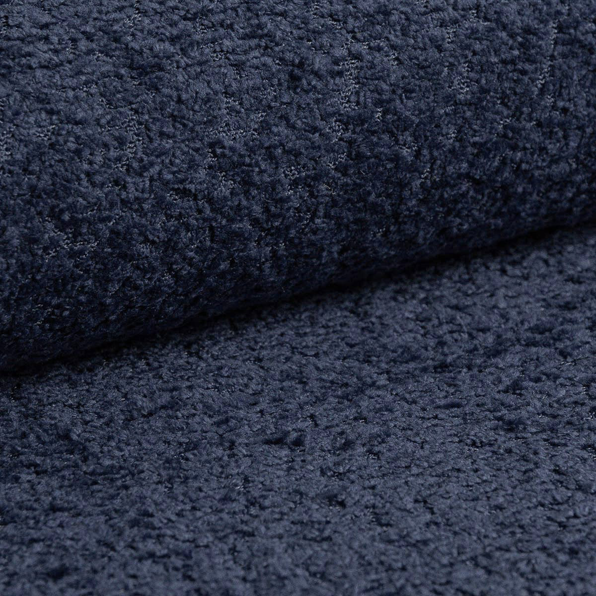 Micadoni Stauraumbett mit Kopfteil Mount Boucle Coral Marineblau 140x200