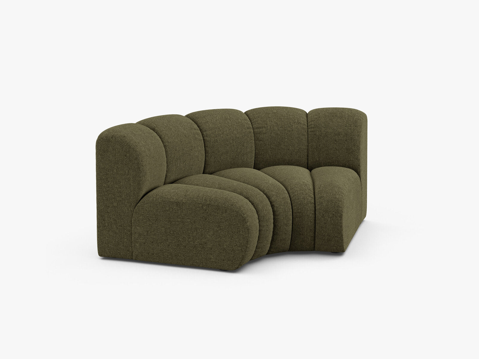 Micadoni rundes Eckmodul Lupine Chenille Eden Grün