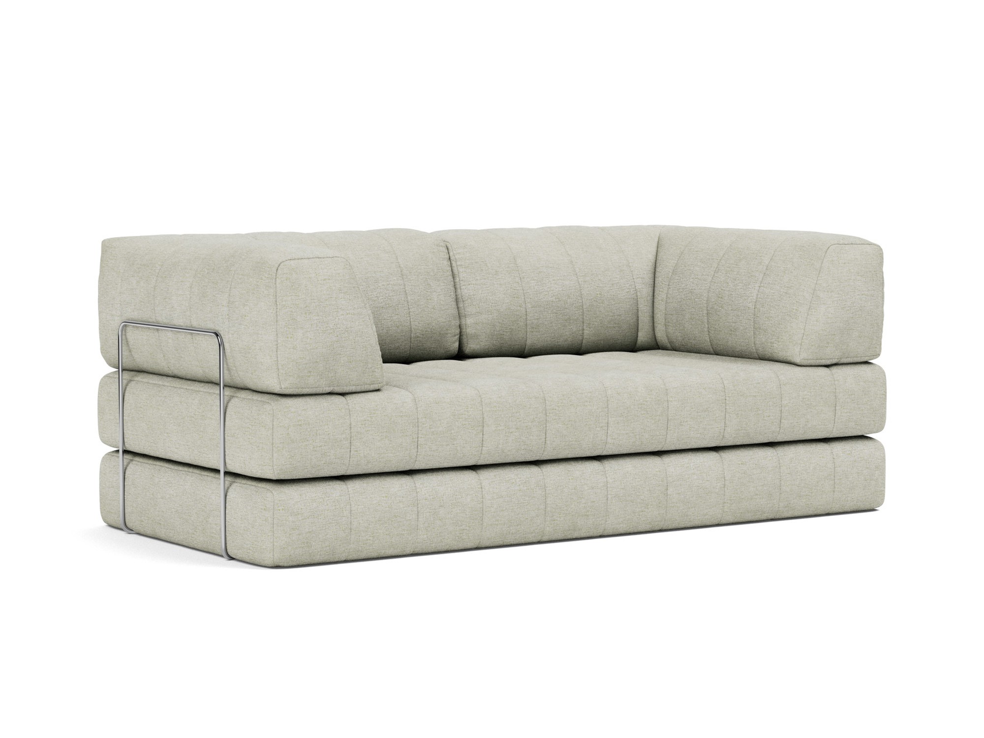 Schlafsofa CozyPad mit Armlehnen Flachgewebe Avella 280-Sand