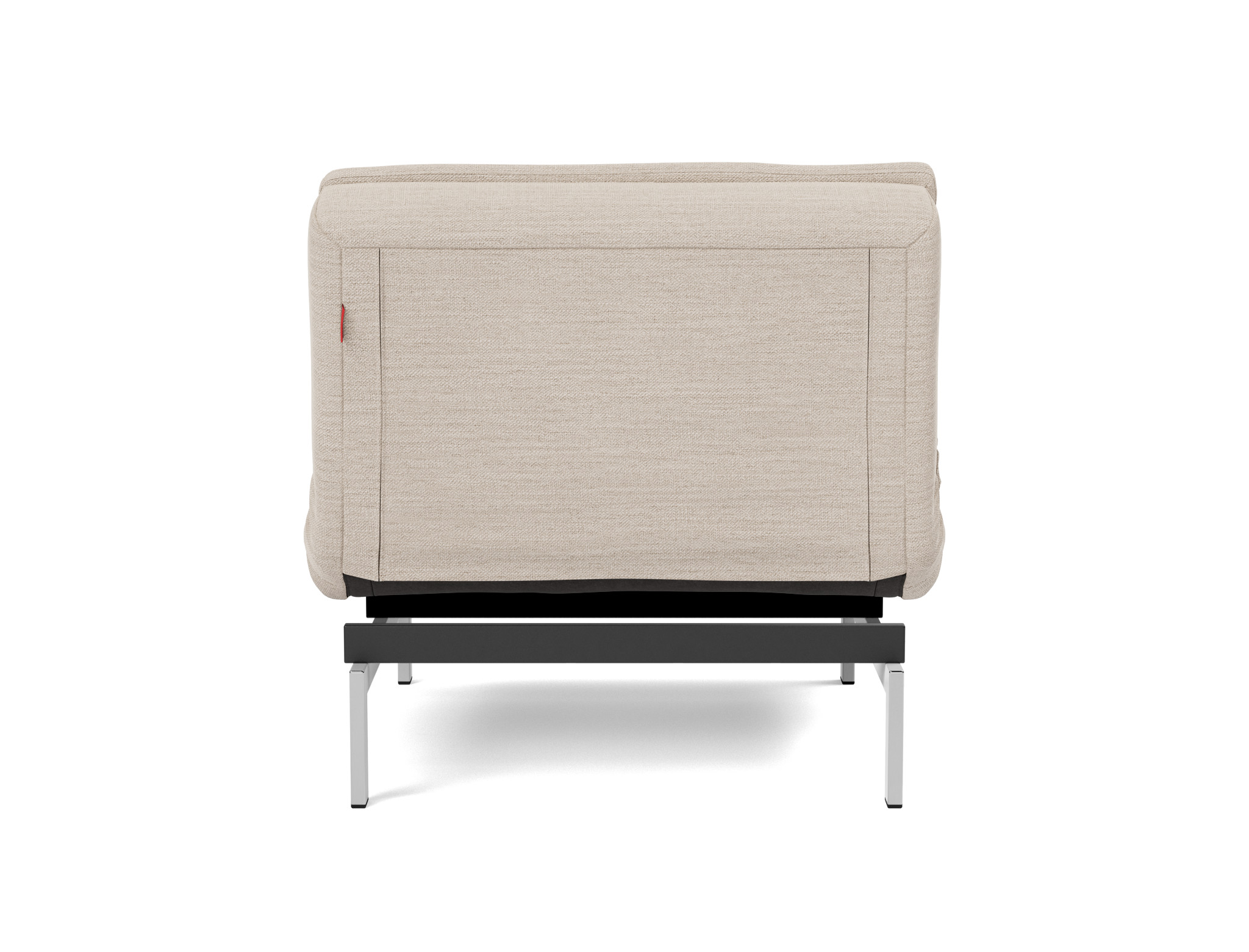 Sessel Dublexo Webstoff Blida 612-Sand-Grey Beine Chrom