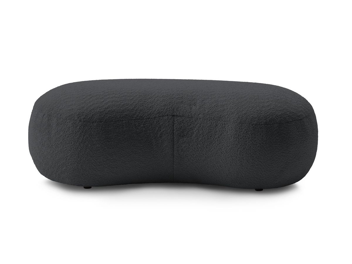 Bobochic Saint-germain Pouf Bouclé-Stoff Dunkelgrau