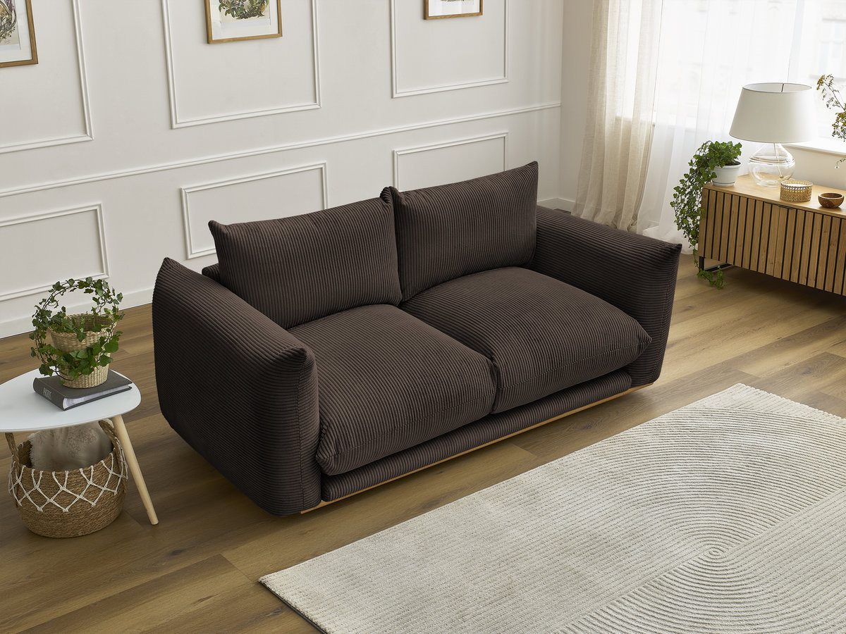 Bobochic Ernest Sofa 2-Sitzer Cordsamt Braun