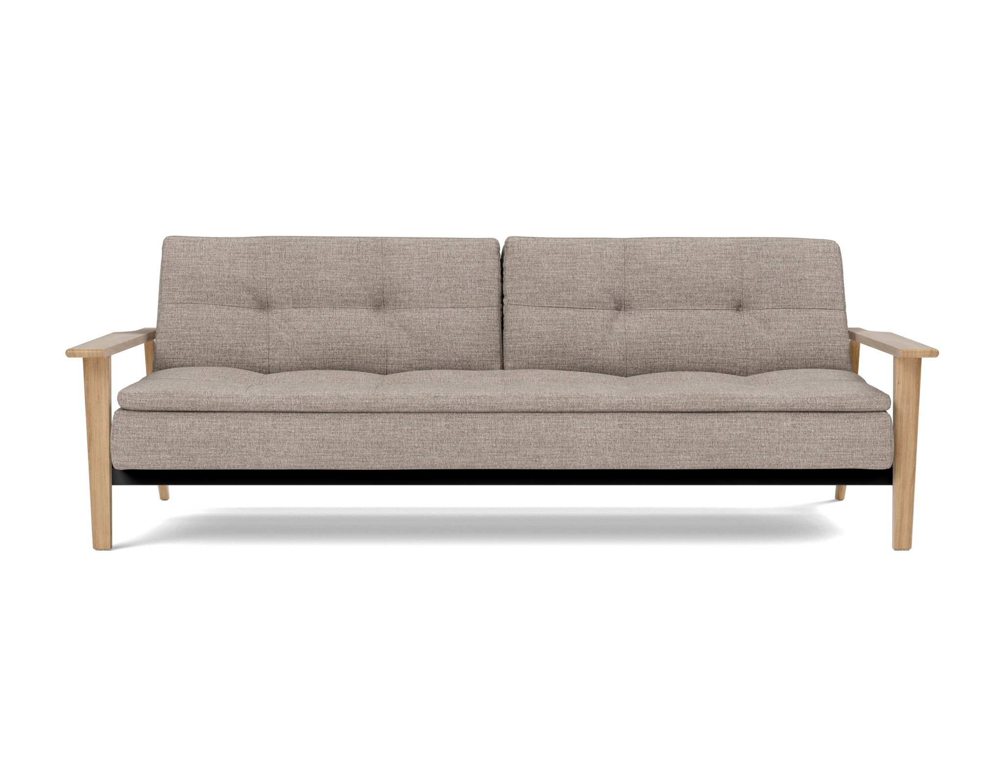 Schlafsofa Dublexo Frej Chenille Yuveno 472-Warm-Grey