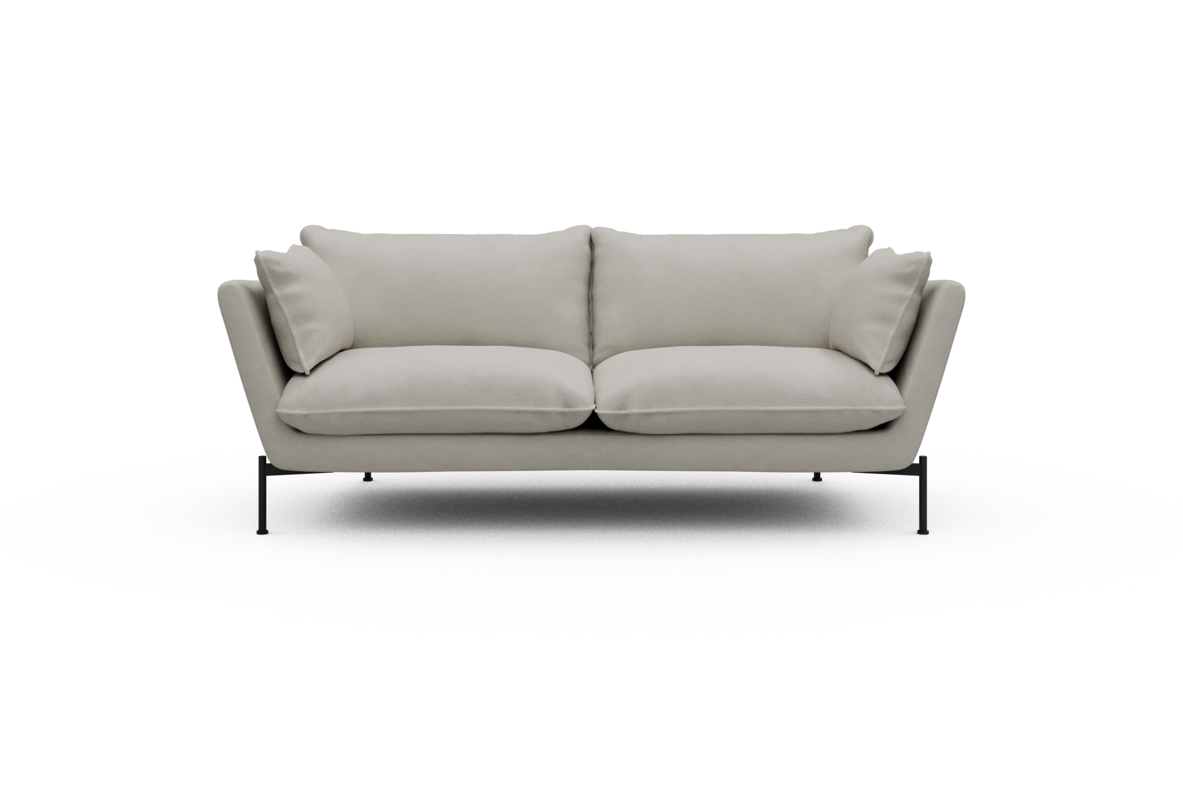 Skandi Home Sofa Anton PREMIUM 2-Sitzer Denari-Clean-Beige moebelfaktor