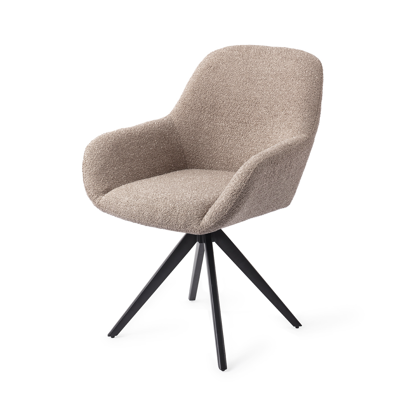 Jesper Home Esszimmerstuhl Kushi Stone Haze Turn Schwarz