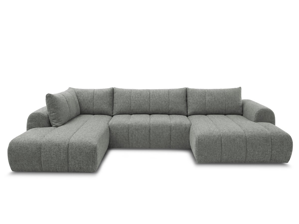 Bobochic Nesty Wohnlandschaft Melange-Stoff Dunkelgrau Ecke rechts