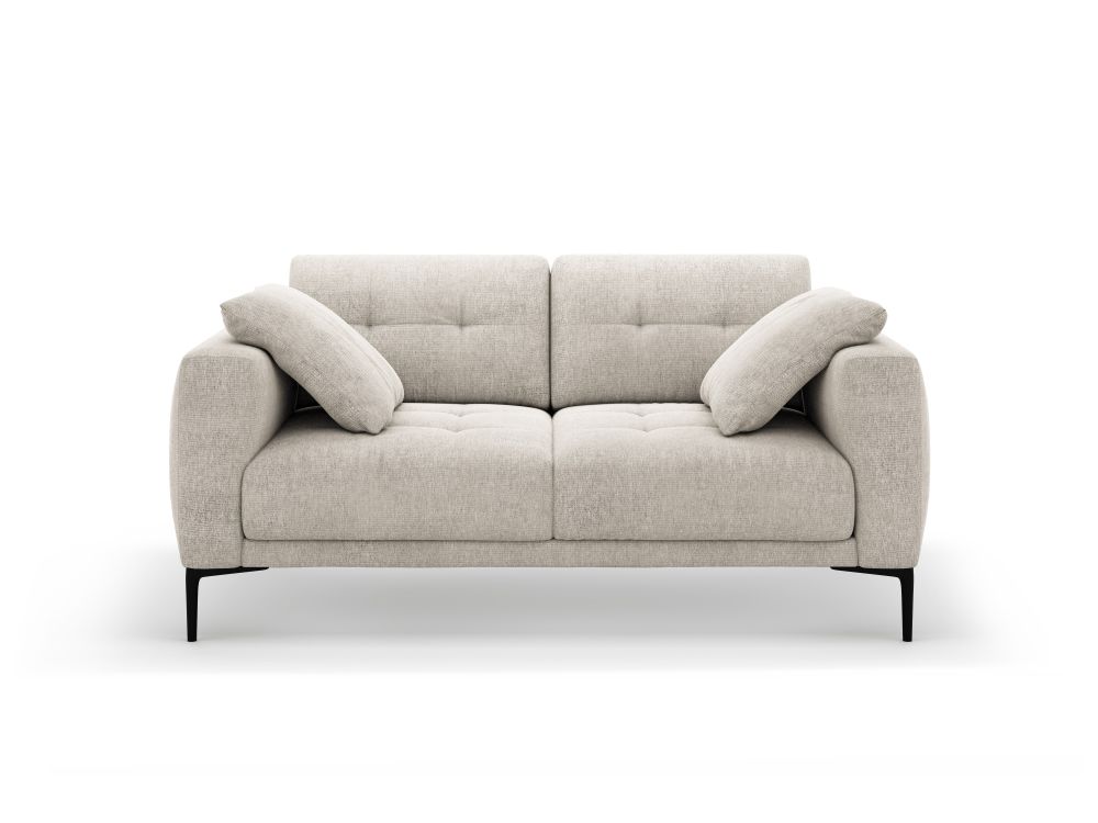 Cosmopolitan Design Sofa Lazio 2-Sitzer Strukturierter Stoff Sorella Beige