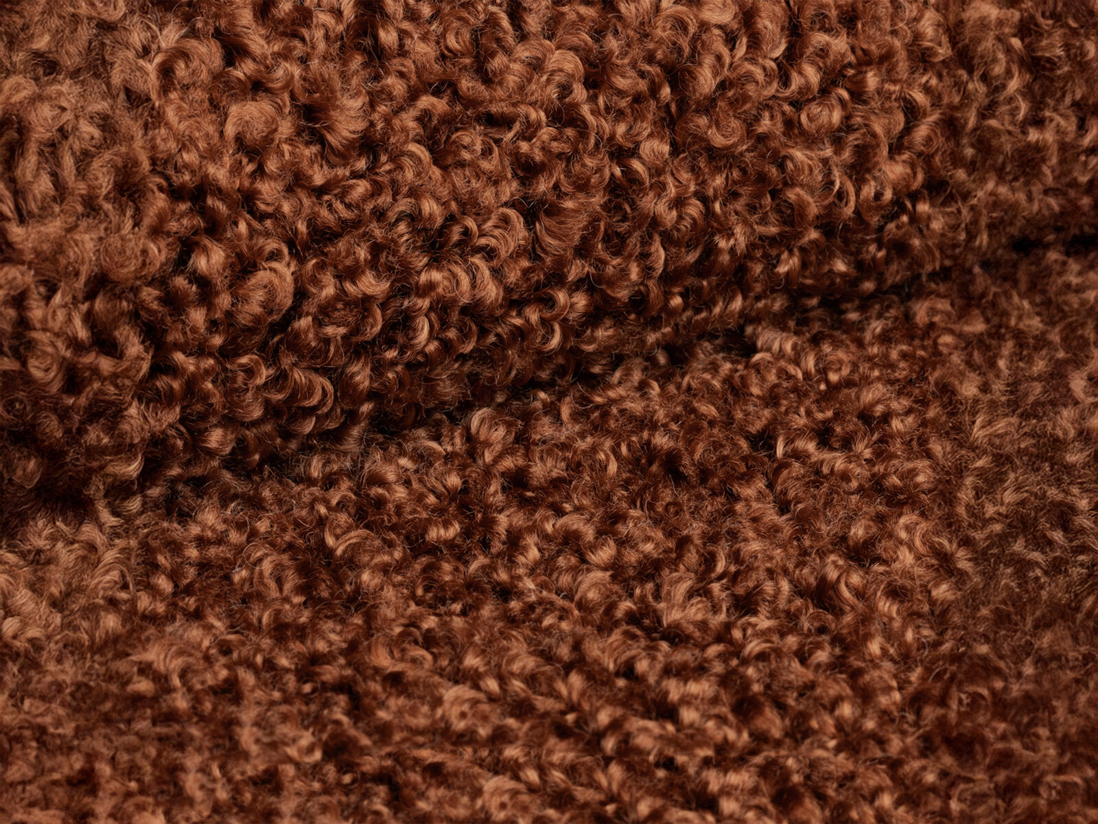 Micadoni Stauraumbett mit Kopfteil Eloise Boucle Rolf Ziegel 160x200