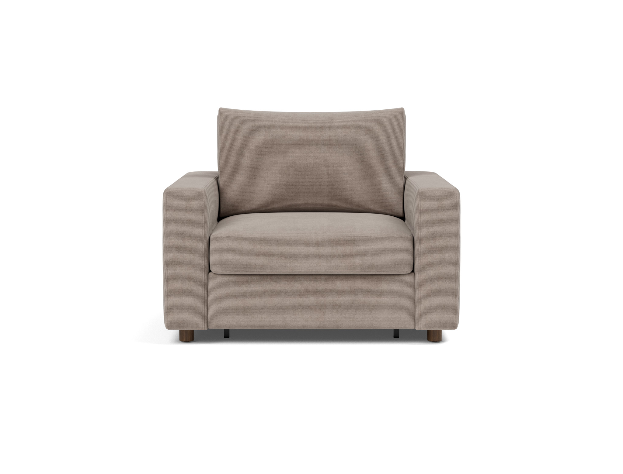 Schlafsessel Neah mit Standard-Armlehnen Kord Cordufine 318-Beige