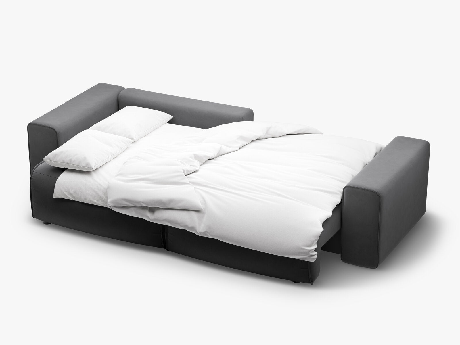 Micadoni Ecksofa Victor 3-Sitzer mit Schlaffunktion Links Samt Grau