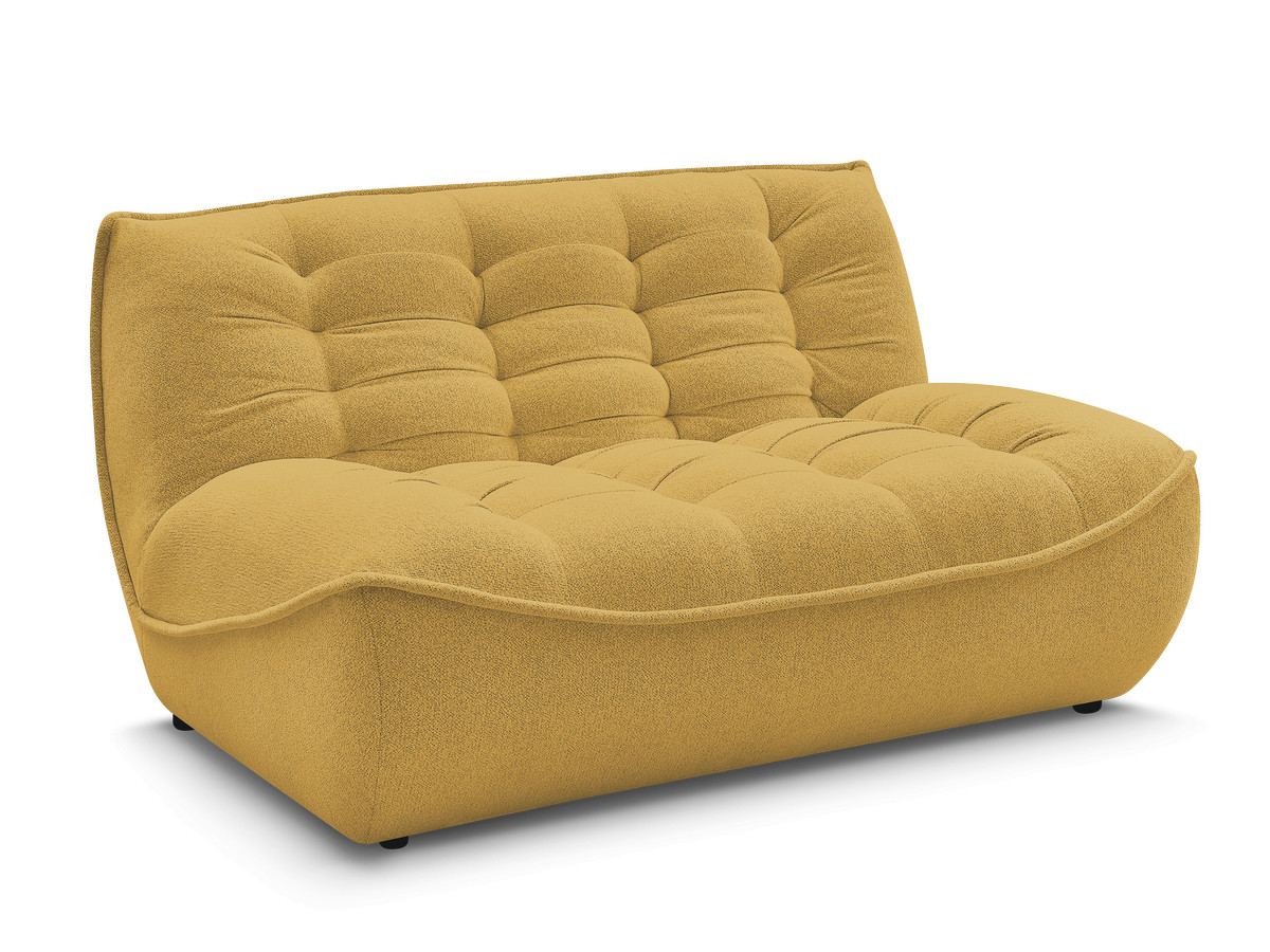 Bobochic Serena Sofamodul 2-Sitzer Melange-Stoff Gelb
