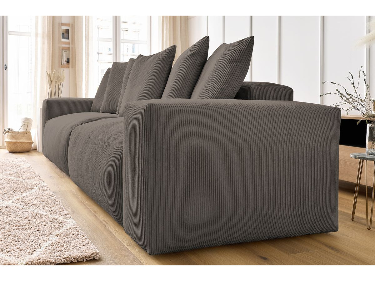 Bobochic Voltaire Sofa 4-Sitzer 320 × 124 cm Cordsamt Taupe