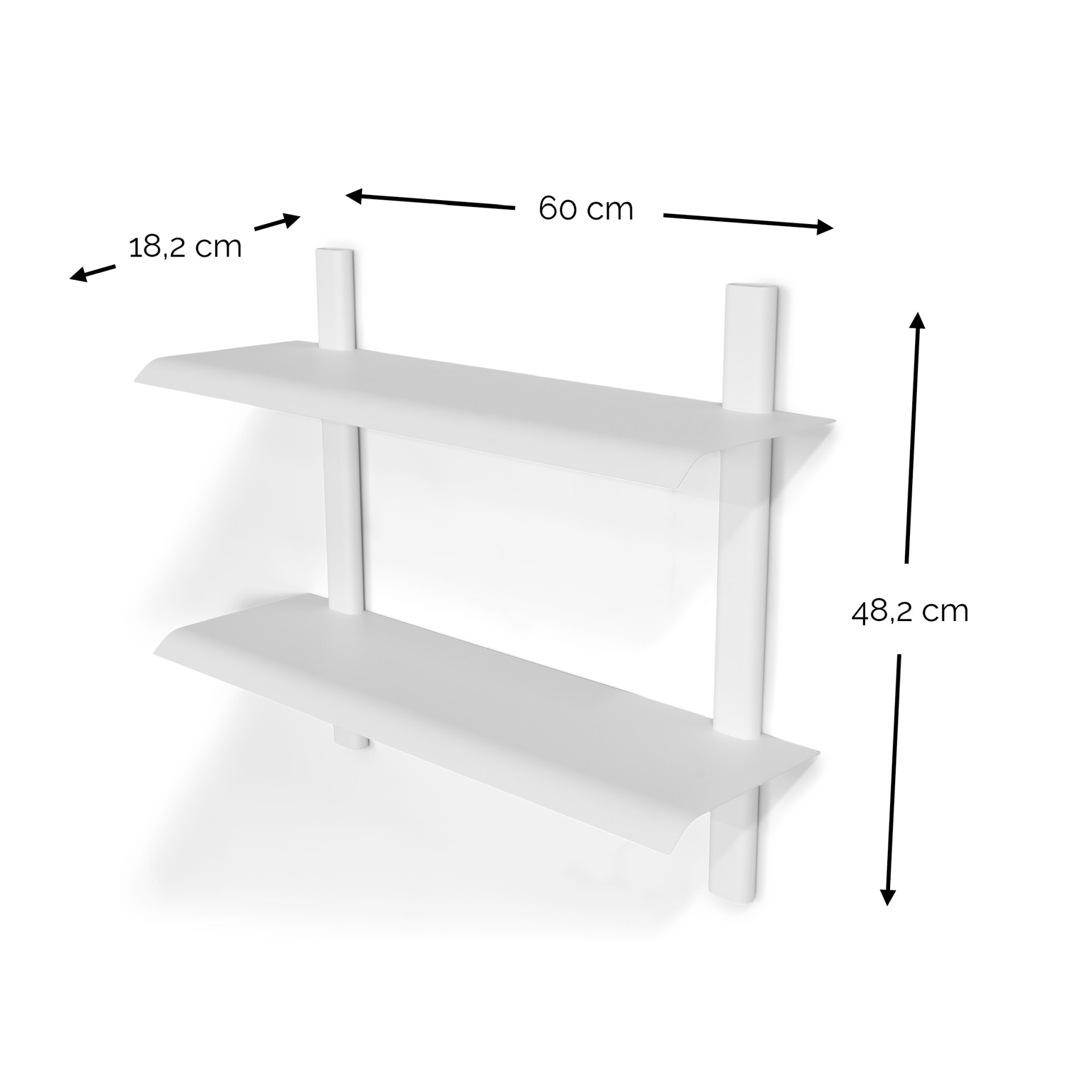 Spinder Design Wandregal Hola 3 Weiß