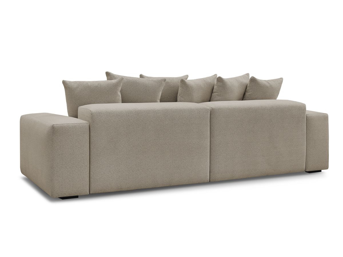 Bobochic Voltaire Sofa 4-Sitzer 320 × 124 cm Melange-Stoff Taupe