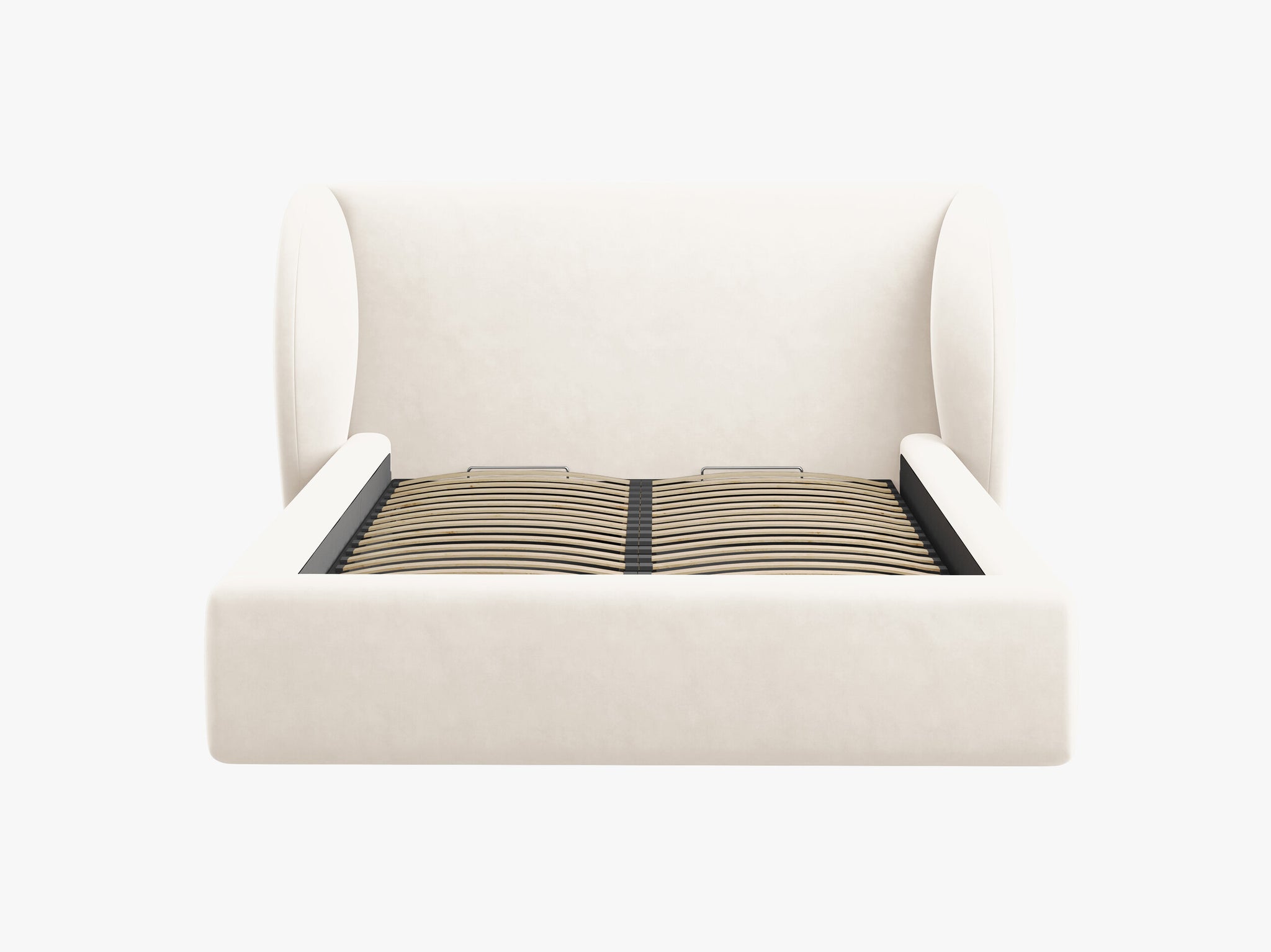 Micadoni Polsterbett Miley Samt Bluvel Helles Beige 140x200
