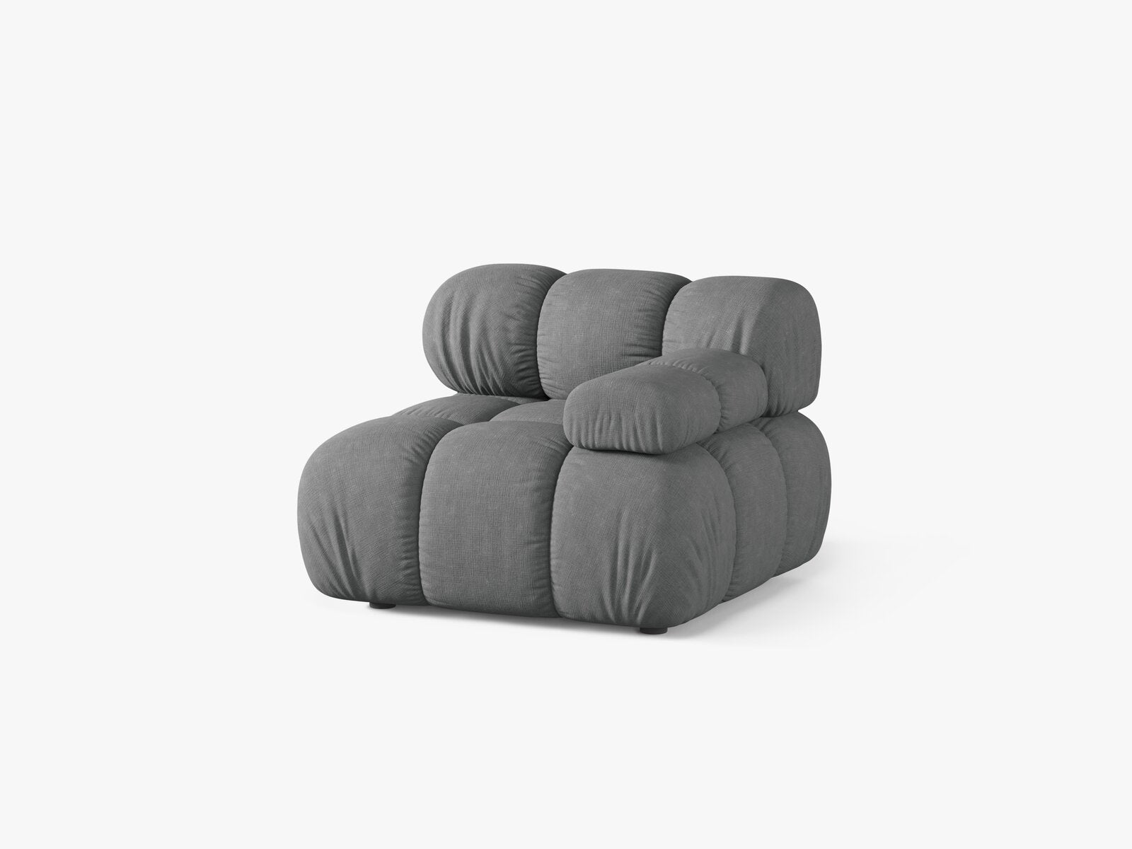 Micadoni Eckmodul Bellis Rechts Strukturierter Stoff Liberty Grau